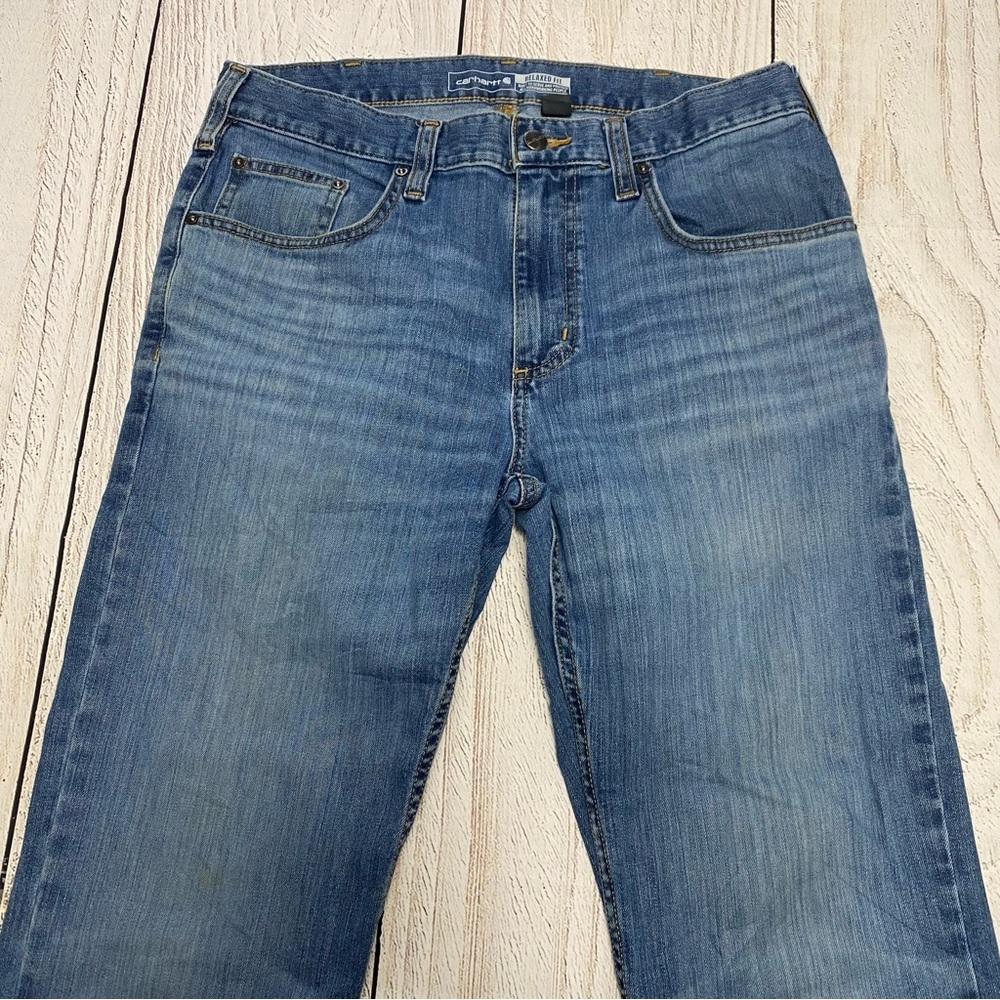 Carhartt Relaxed Straight-Leg Men’s Jeans Blue 32x30